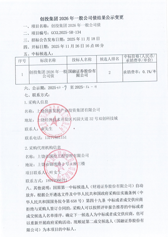 創(chuàng  )投集團2026年一般公司債結果公示變更.png